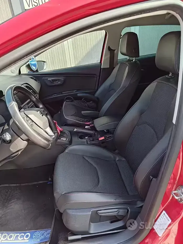 Usata Seat Leon FR 150 CV (110 kW) 2015 Rosso Berlina
