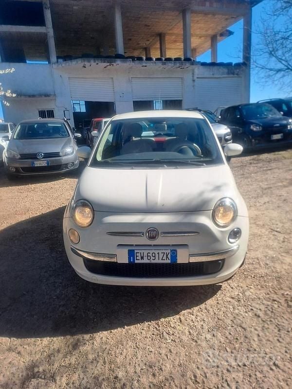 Usata Fiat 500 75 CV (55 kW) 2009 Bianco Cabrio