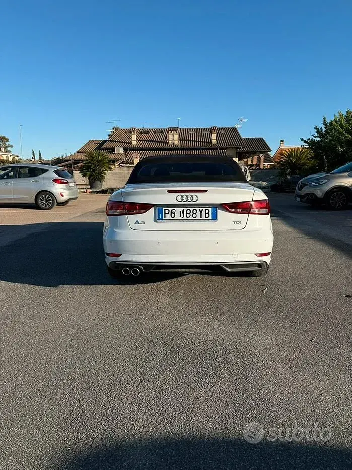 Usata Audi A3 Cabriolet 150 CV (110 kW) 2017 Bianco Cabrio