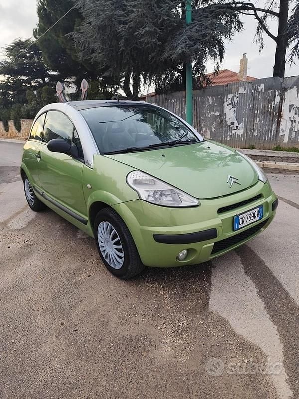 Usata Citroën C3 Pluriel 70 CV (51 kW) 2004 Verde Cabrio