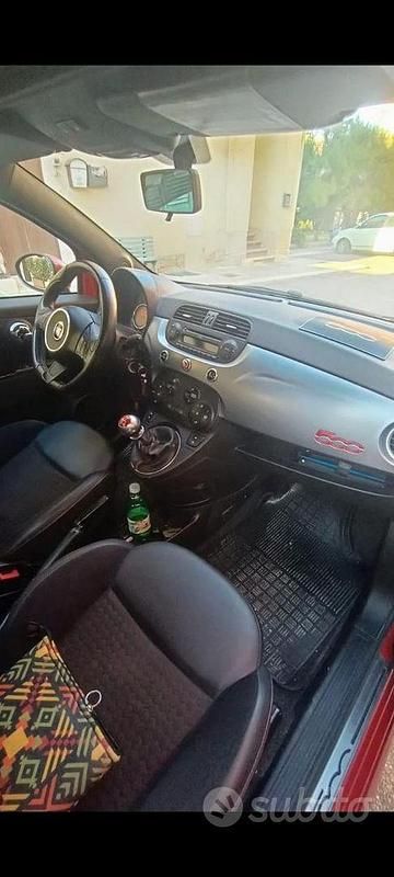 Usata Fiat 500 69 CV (50 kW) 2014 Rosso Cabrio