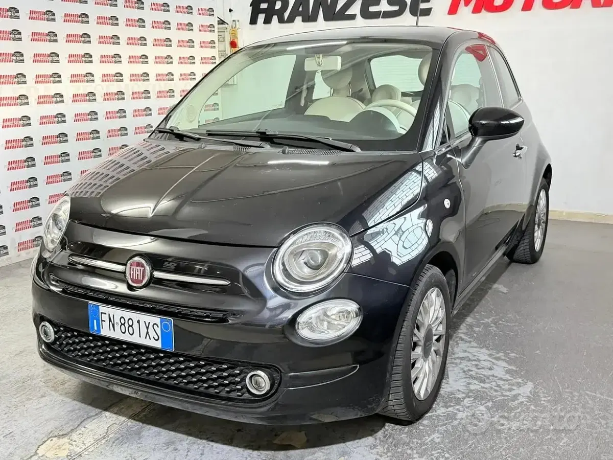 Usata Fiat 500 Lounge 69 CV (50 kW) 2018 Nero Berlina