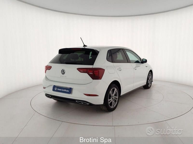 Usata VW Polo R-line 95 CV (69 kW) 2022 Bianco Berlina