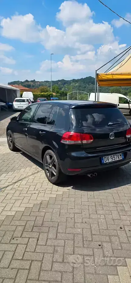 Usata VW Golf VI 110 CV (80 kW) 2009 Nero Utilitaria