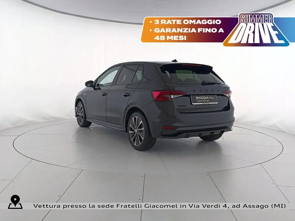Usata Skoda Fabia Monte Carlo 80 CV (58 kW) 2023 Nero tulipano perlato Utilitaria