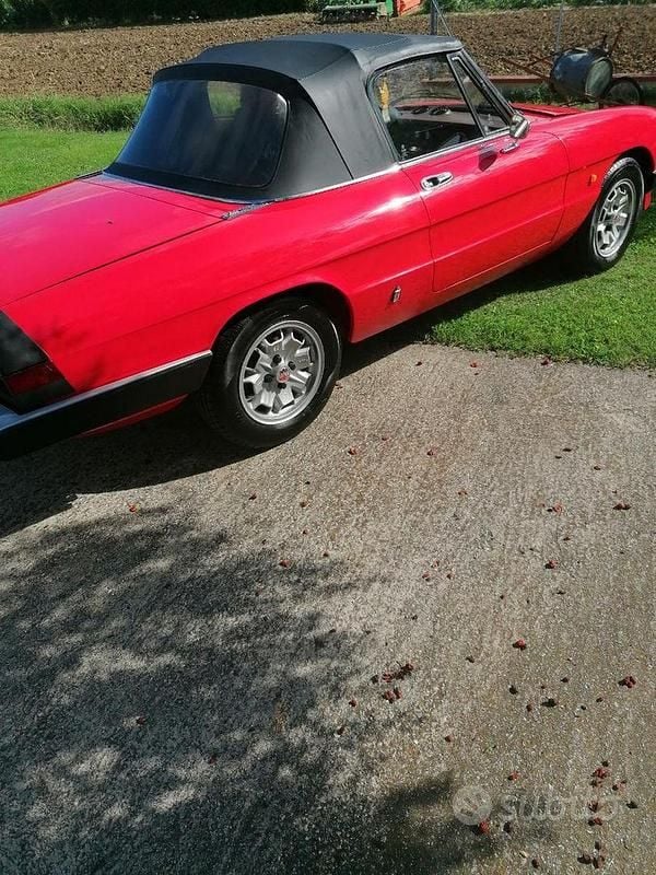 Usata Alfa Romeo Spider 104 CV (76 kW) 1984 Rosso Cabrio
