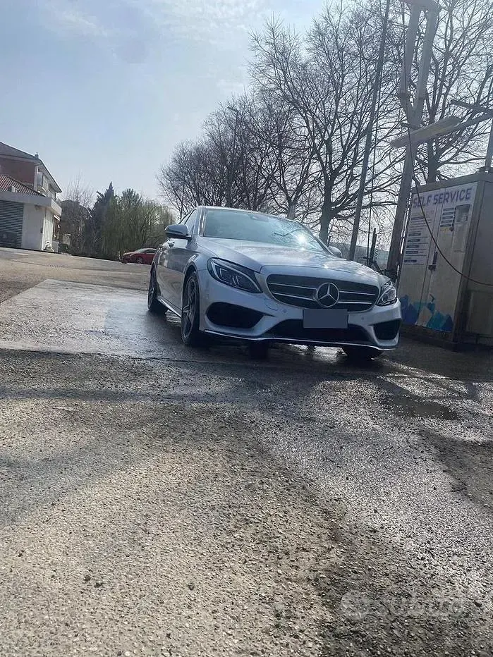 Usata Mercedes C220 170 CV (125 kW) 2017 Grigio Berlina