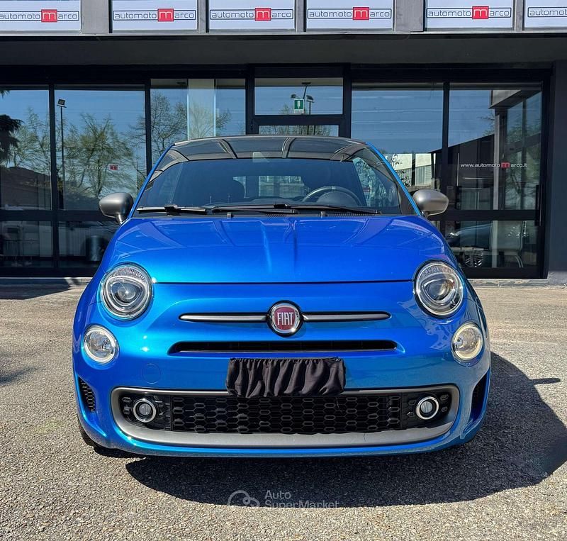 Usata Fiat 500C Sport 69 CV (50 kW) 2019 Blu Cabrio
