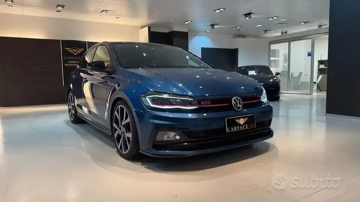 Usata VW Polo GTI 200 CV (147 kW) 2019 Blu Utilitaria