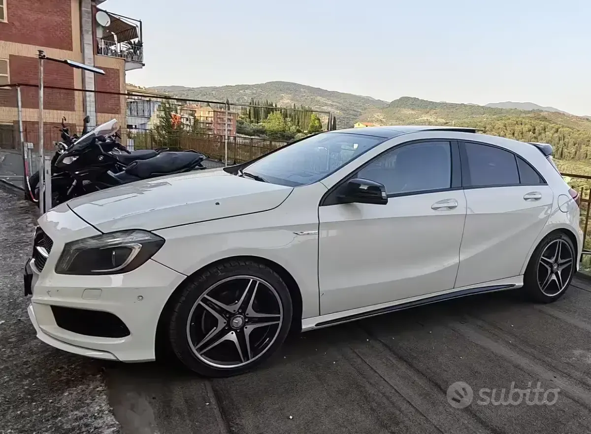 Usata Mercedes A200 AMG 136 CV (100 kW) 2014 Bianco Utilitaria