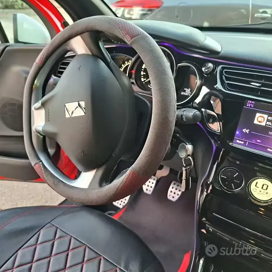 Usata DS Automobiles DS3 131 CV (96 kW) 2016 Rosso Utilitaria