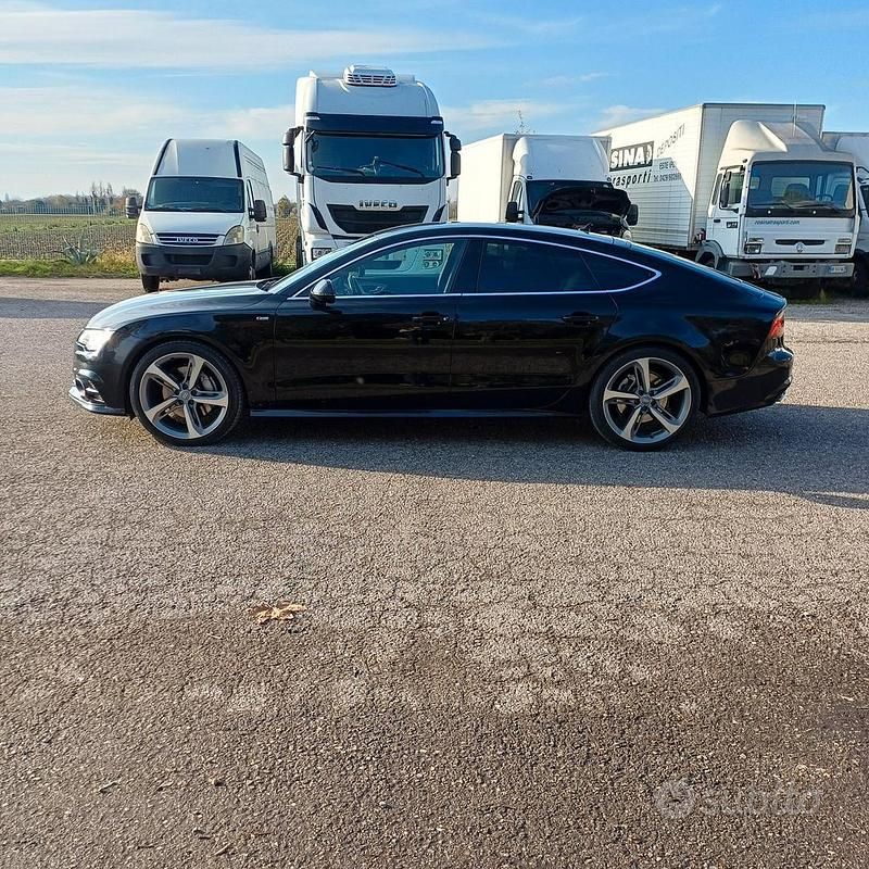 Usata Audi A7 Sportback S-Line 272 CV (200 kW) 2014 Nero Utilitaria