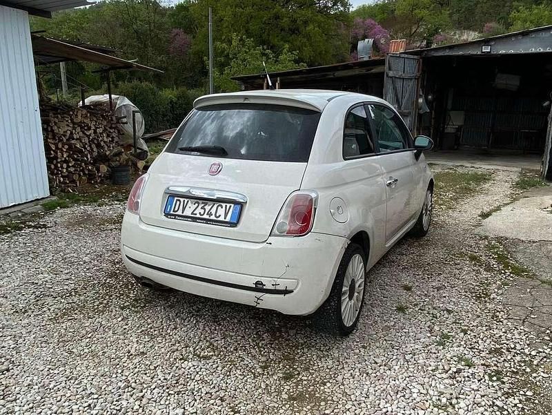 Usata Fiat 500 75 CV (55 kW) 2009 Bianco Cabrio