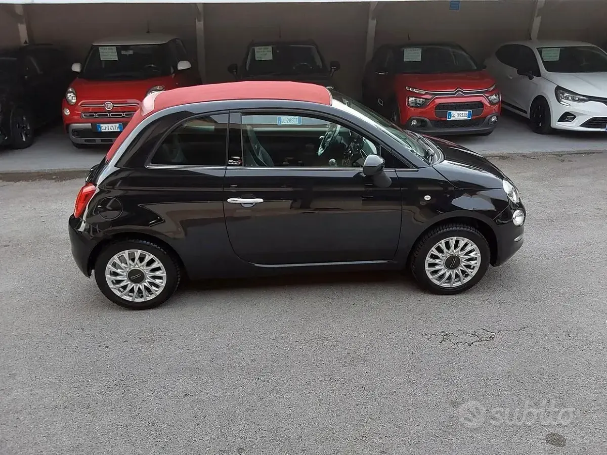 Usata Fiat 500 Lounge 69 CV (50 kW) 2016 Nero Cabrio
