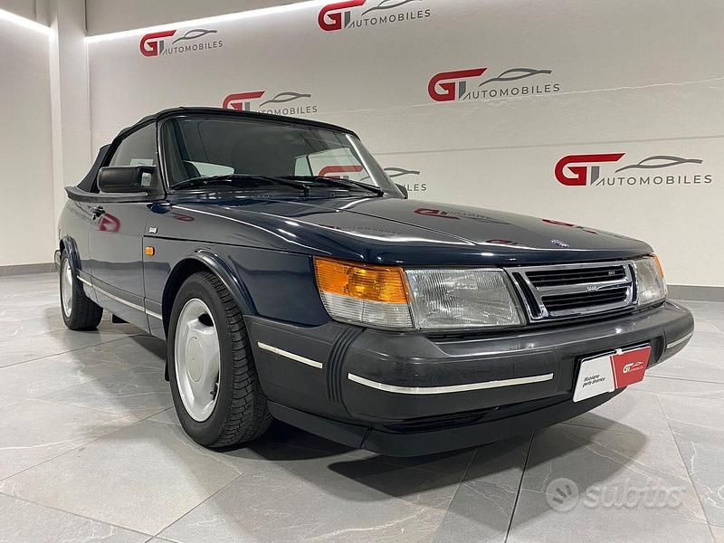 Usata Saab 900 Cabriolet 126 CV (92 kW) 1993 Blu Cabrio