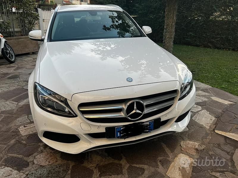 Usata Mercedes C200 136 CV (100 kW) 2015 Bianco Station wagon
