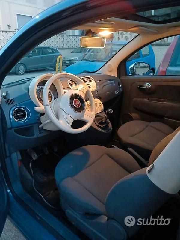 Usata Fiat 500 95 CV (69 kW) 2013 Blu Berlina