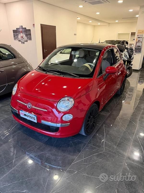 Usata Fiat 500 Lounge 75 CV (55 kW) 2008 Rosso Berlina