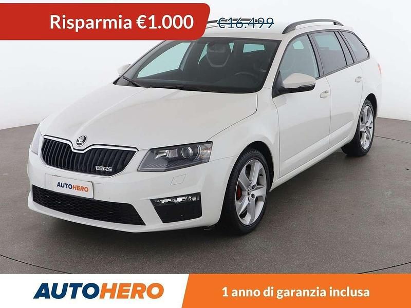 Bianco Usata 2015 Skoda Octavia RS Station wagon | 15.499 € (Molto cara) - Immagine 1/3