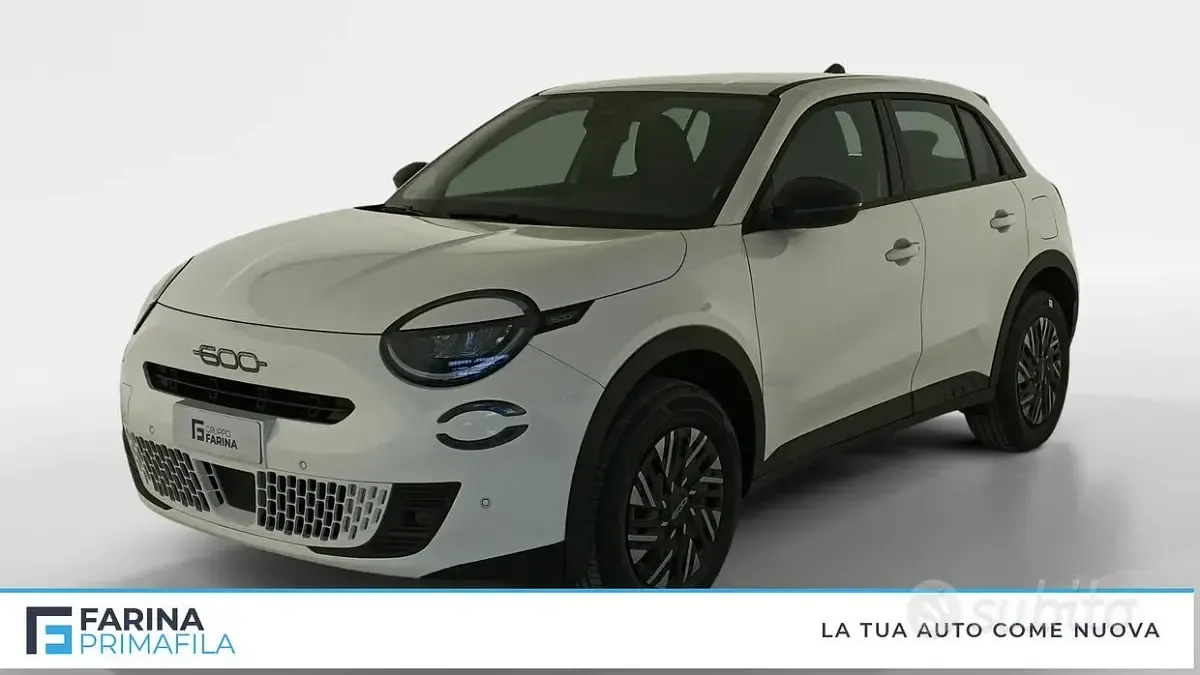 Nuova Fiat 600 Pop 101 CV (74 kW) 2026 Bianco SUV