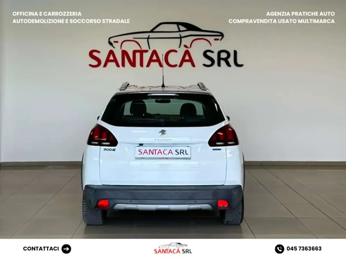 Usata Peugeot 2008 S 110 CV (80 kW) 2016 Bianco SUV