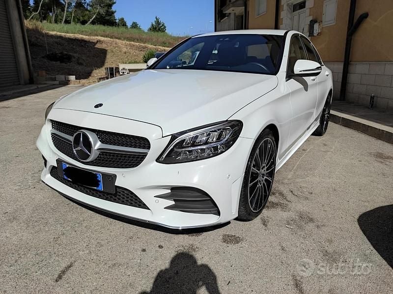 Usata Mercedes C220 Premium 194 CV (142 kW) 2019 Bianco Berlina