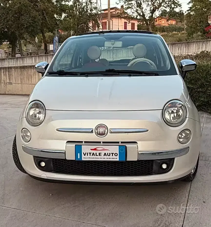 Usata Fiat 500 Sport 75 CV (55 kW) 2009 Bianco Cabrio