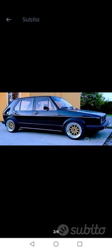 Usata VW Golf I 50 CV (36 kW) 1980 Nero Utilitaria