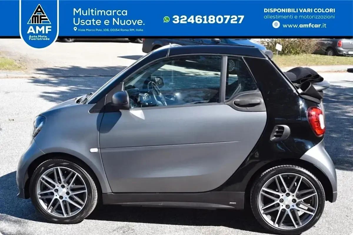 Usata Smart ForTwo Cabrio Brabus 109 CV (80 kW) 2017 Grigio Cabrio