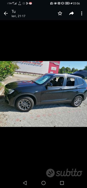 Usata BMW X3 184 CV (135 kW) 2016 Nero SUV