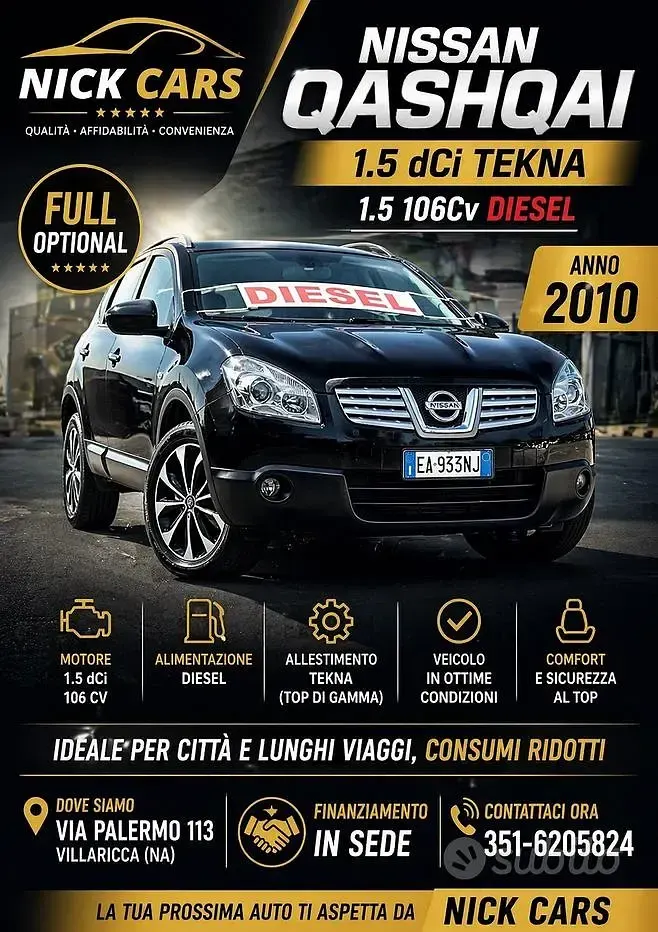 Usata Nissan Qashqai Acenta 106 CV (77 kW) 2010 SUV