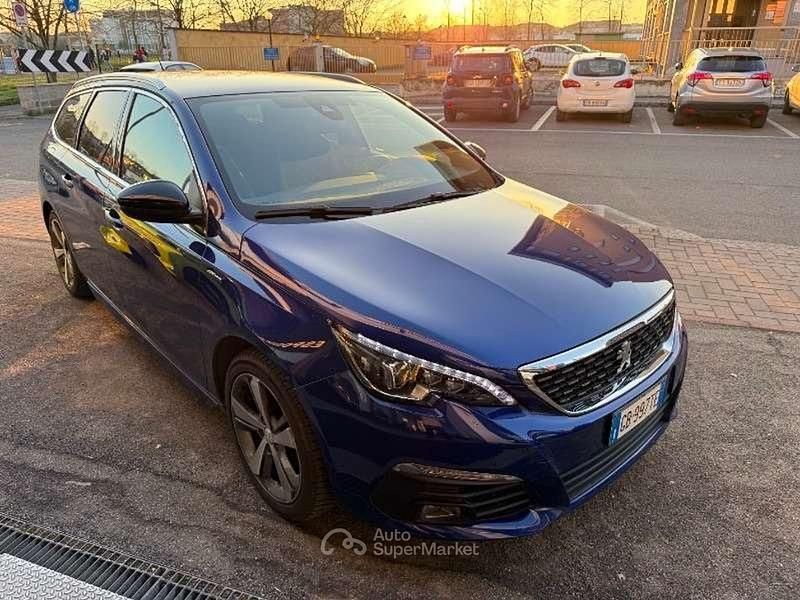 Usata Peugeot 308 GT-line 131 CV (96 kW) 2020 Blu/azzurro Station wagon