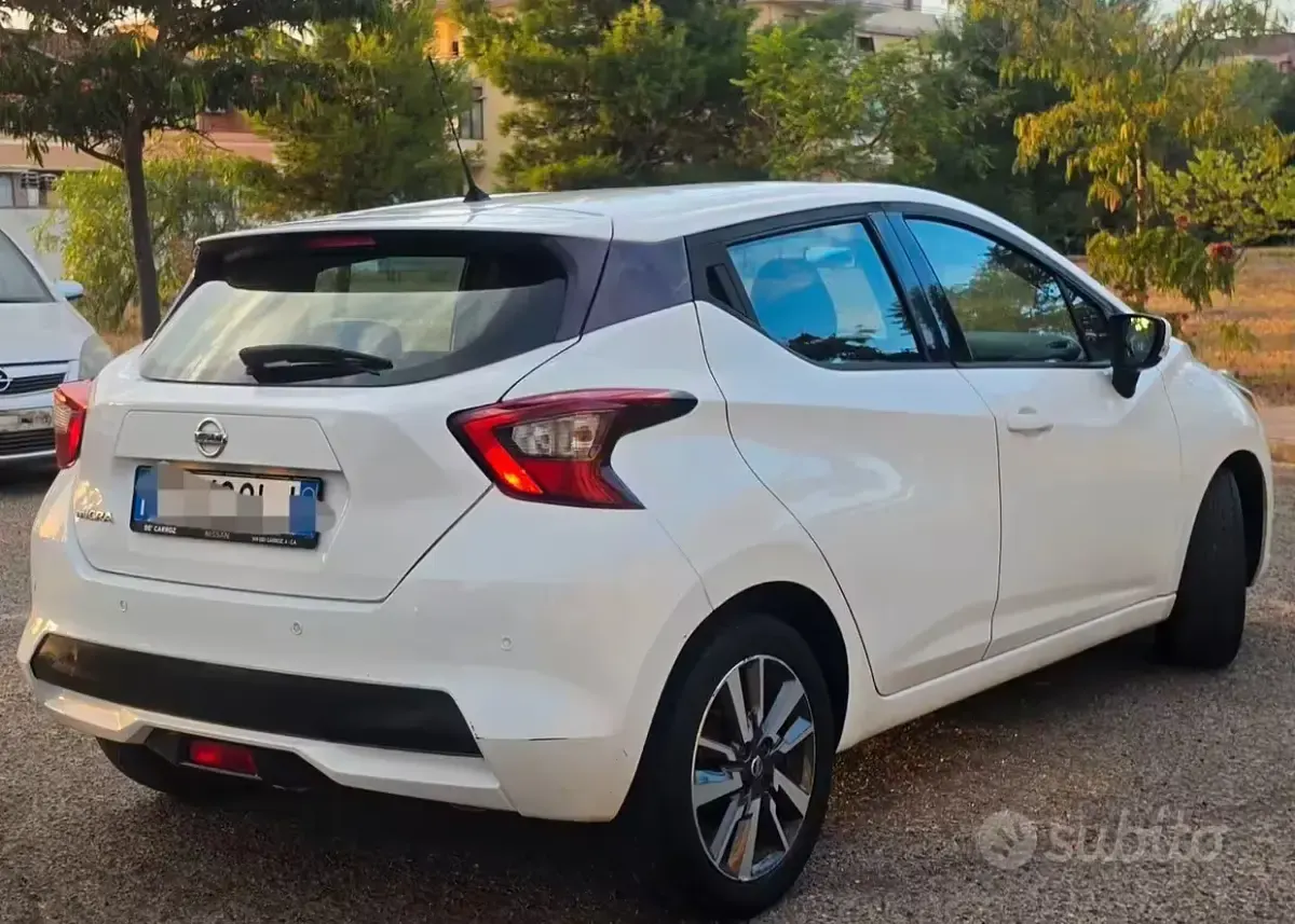Usata Nissan Micra Acenta 90 CV (66 kW) 2019 Bianco Utilitaria