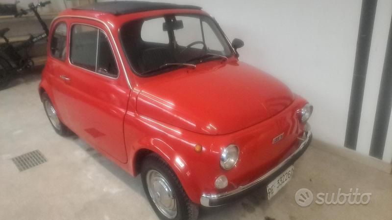 Usata Fiat 500 1970 Rosso Utilitaria