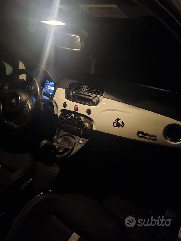 Usata Abarth 500 Custom 135 CV (99 kW) 2014 Bianco Utilitaria