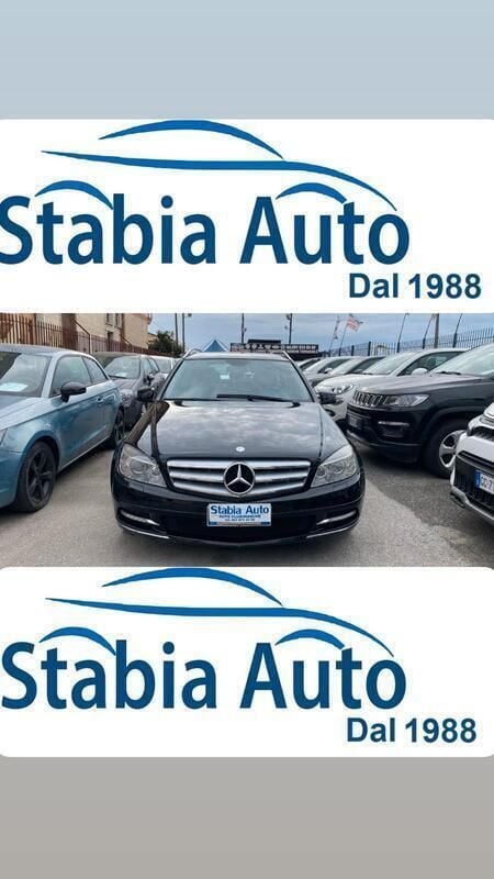 Usata Mercedes C200 Avantgarde 204 CV (150 kW) 2011 Nero Station wagon