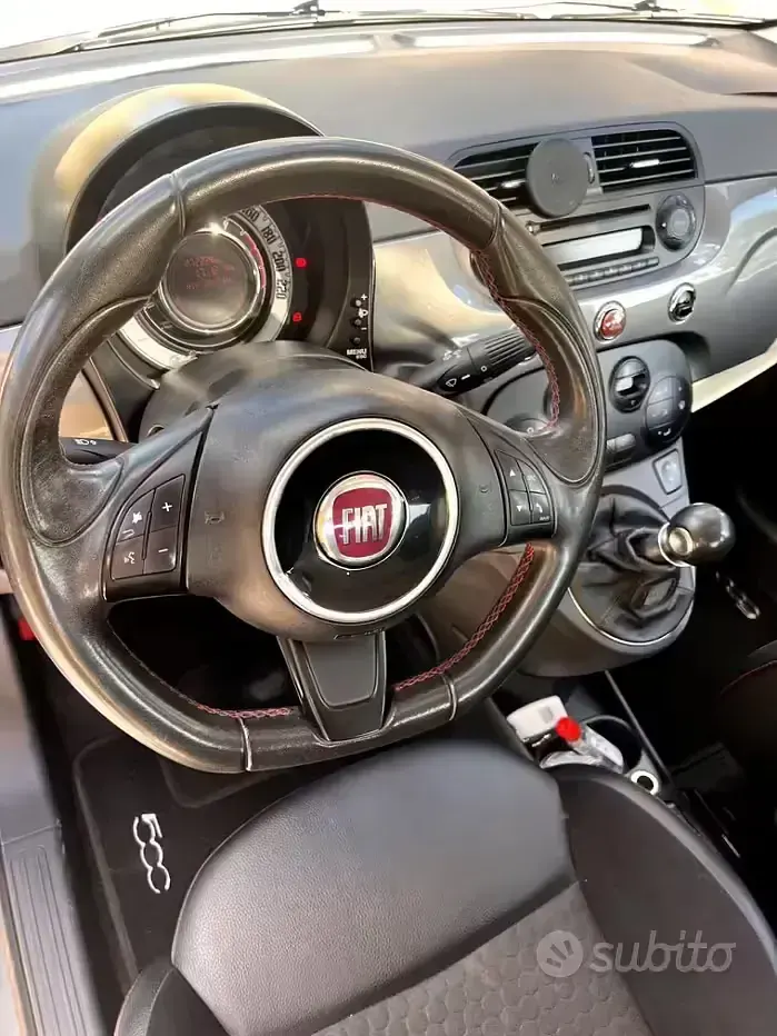 Usata Fiat 500 S 75 CV (55 kW) 2010 Grigio Utilitaria