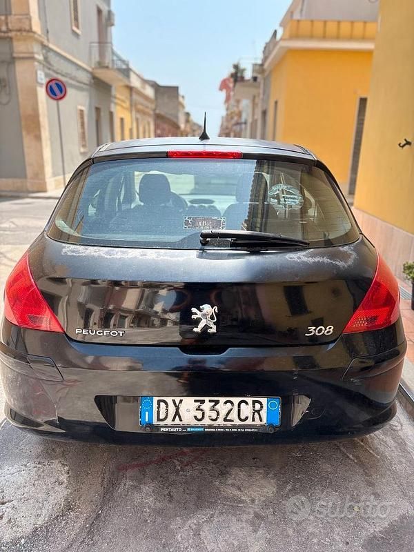 Usata Peugeot 308 Premium 112 CV (82 kW) 2009 Nero Utilitaria