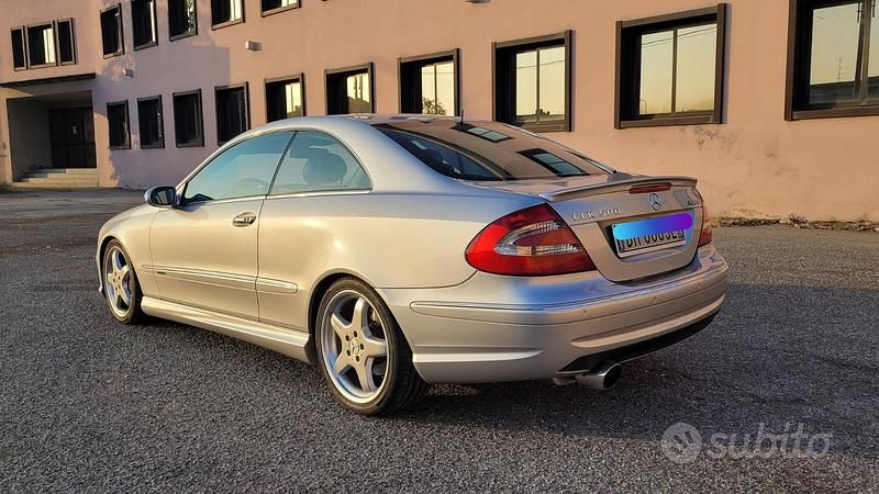 Usata Mercedes CLK500 Avantgarde 306 CV (225 kW) 2002 Grigio Coupé