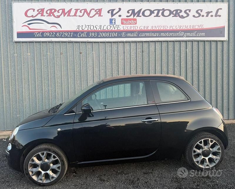 Usata Fiat 500 Lounge 69 CV (50 kW) 2014 Nero Cabrio