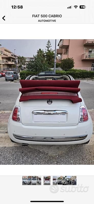 Usata Fiat 500C 95 CV (69 kW) 2011 Cabrio