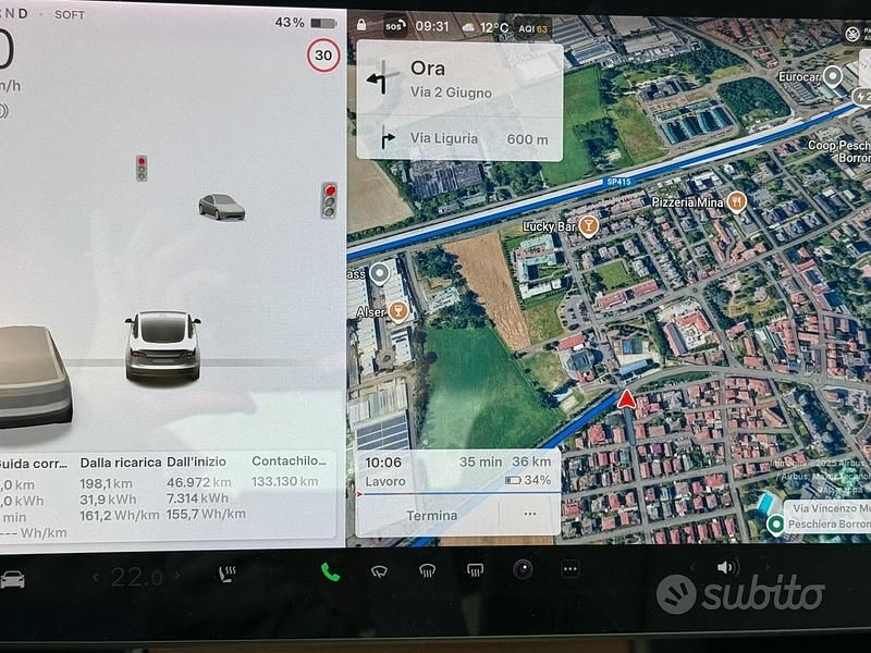 Bianco Usata 2019 Tesla Model 3 Berlina | 20.000 € - Immagine 1/4