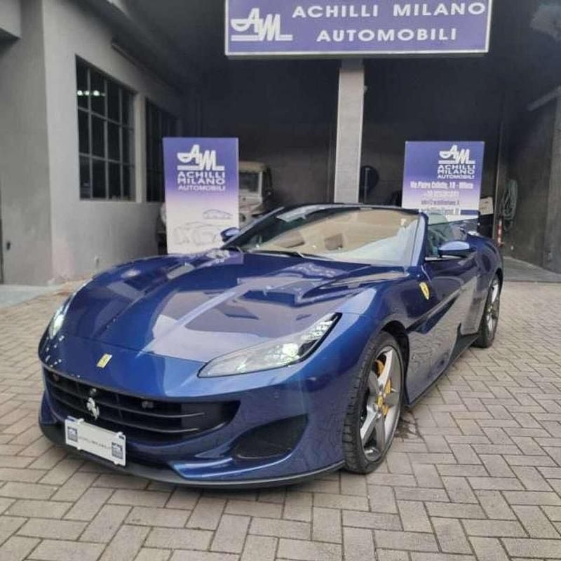 Usata Ferrari Portofino 600 CV (441 kW) 2019 Blu tour de france Cabrio