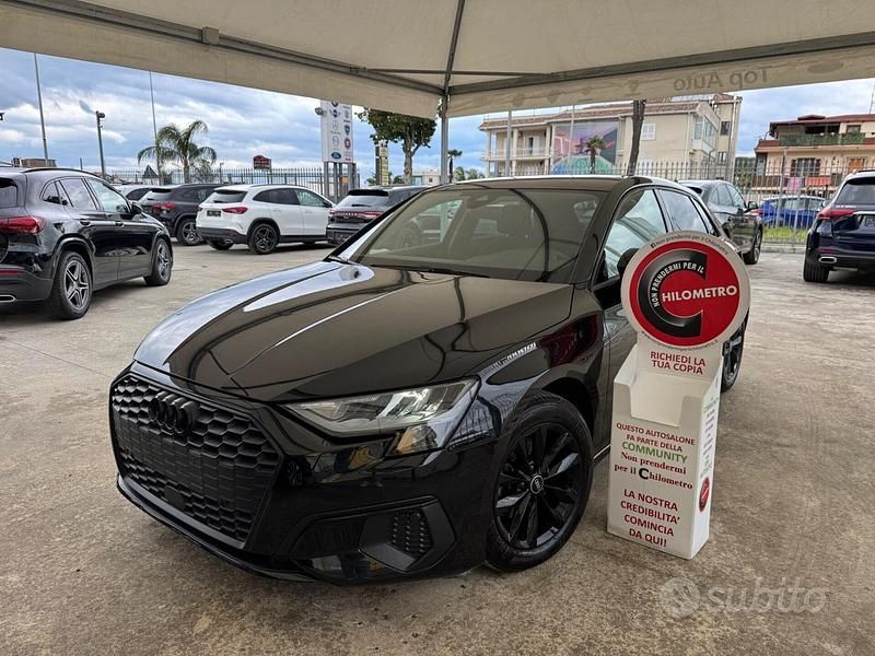 Usata Audi A3 150 CV (110 kW) 2021 Nero Berlina