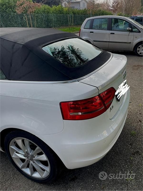 Usata Audi A3 Cabriolet Attraction 105 CV (77 kW) 2013 Bianco Cabrio