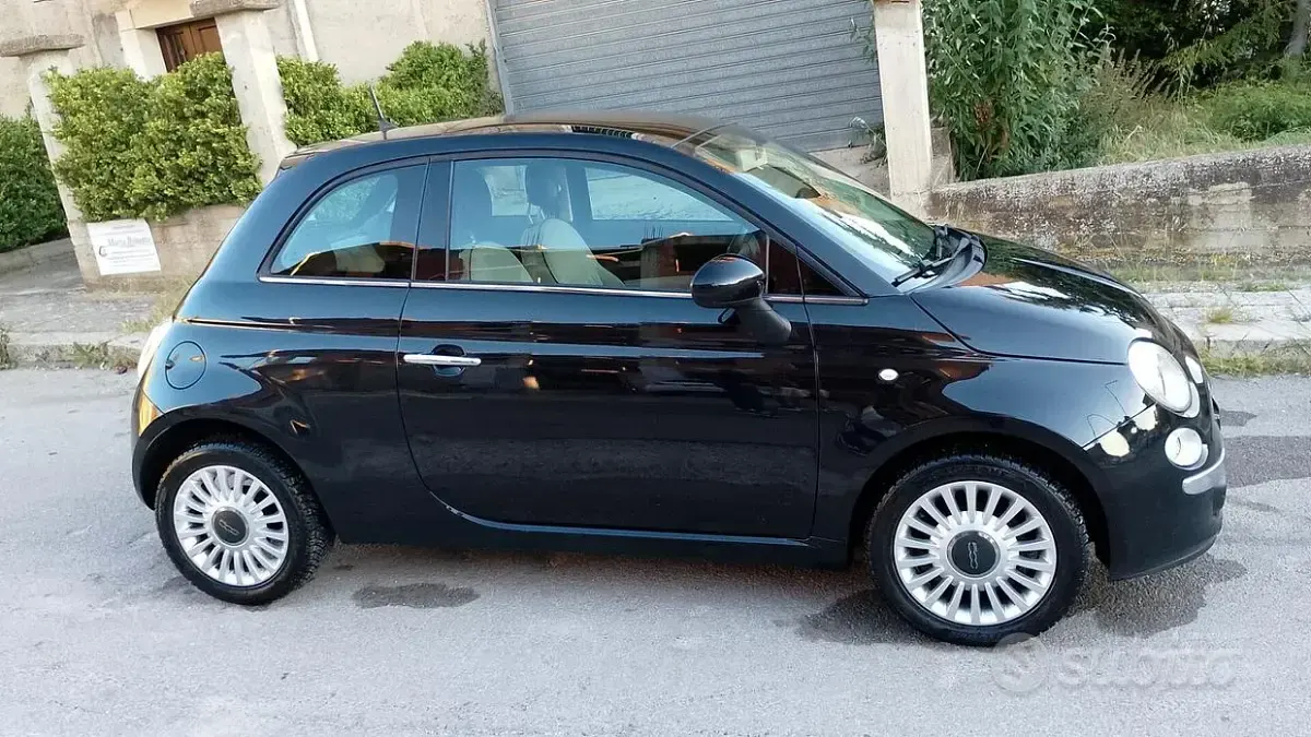 Usata Fiat 500 Lounge 69 CV (50 kW) 2013 Nero Berlina