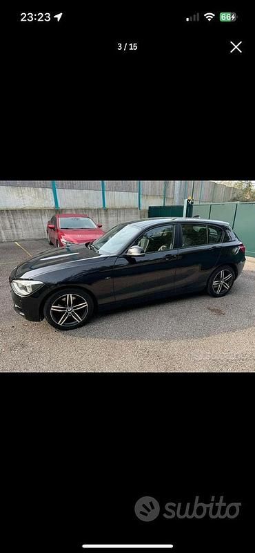 Usata BMW 120 Sport Line 184 CV (135 kW) 2012 Nero Utilitaria