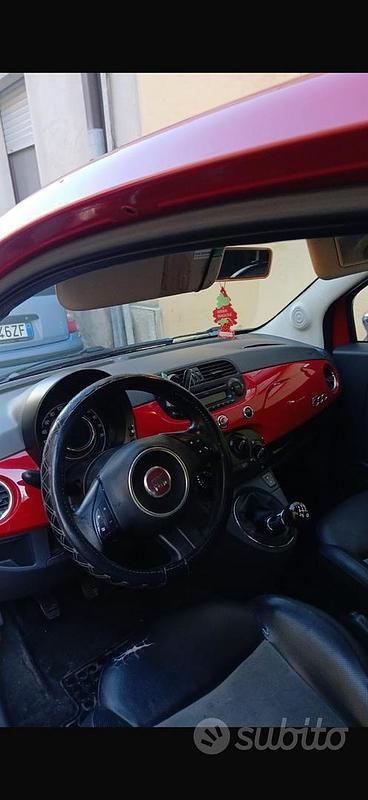 Usata Fiat 500 2009 Rosso Cabrio