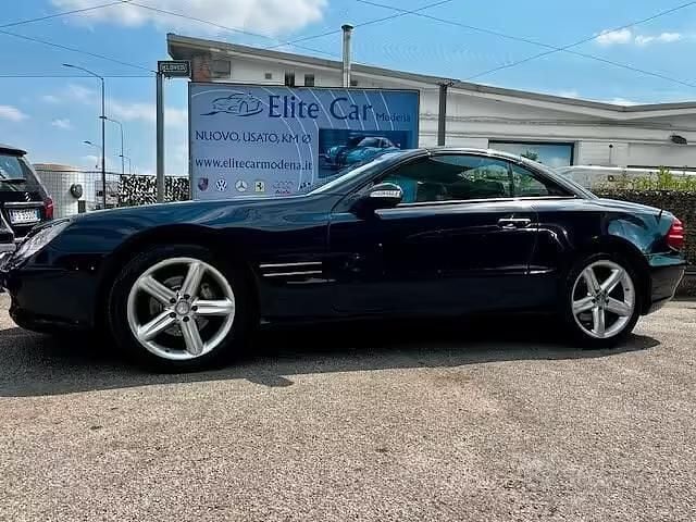 Usata Mercedes SL350 245 CV (180 kW) 2003 Blu Cabrio