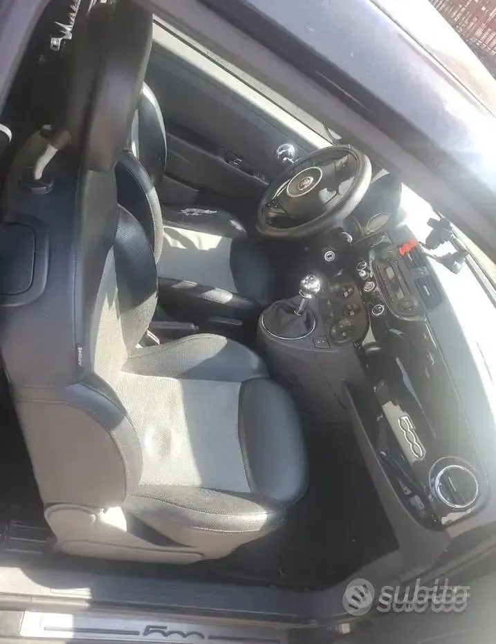 Usata Fiat 500 75 CV (55 kW) 2009 Nero Cabrio
